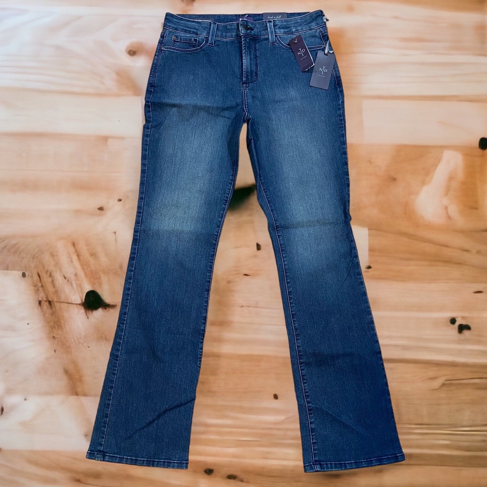 NYDJ Bootcut Jeans Womens 10 Medium Wash Barbara Camille Blue Los Angeles NEW